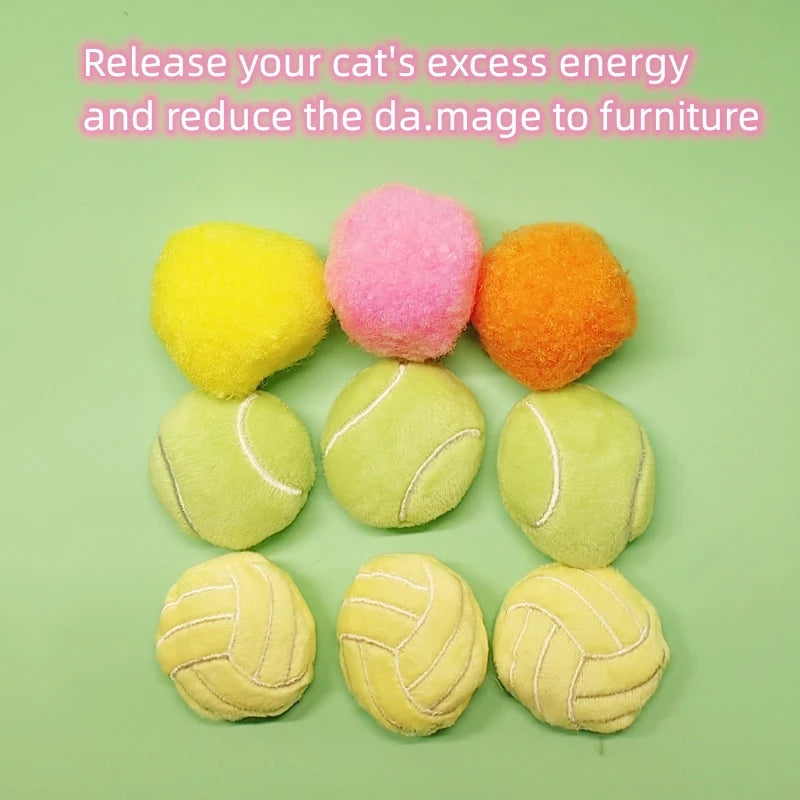 Pet Plush Toy Set Cat Toy With Catmint Kitten Plush Catnip Toy With Scent Cat Mini Catnip Toy Teeth Chewing Grinding Pet Supply