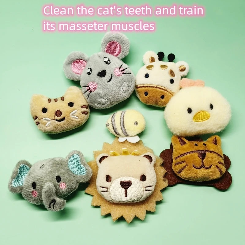 Pet Plush Toy Set Cat Toy With Catmint Kitten Plush Catnip Toy With Scent Cat Mini Catnip Toy Teeth Chewing Grinding Pet Supply