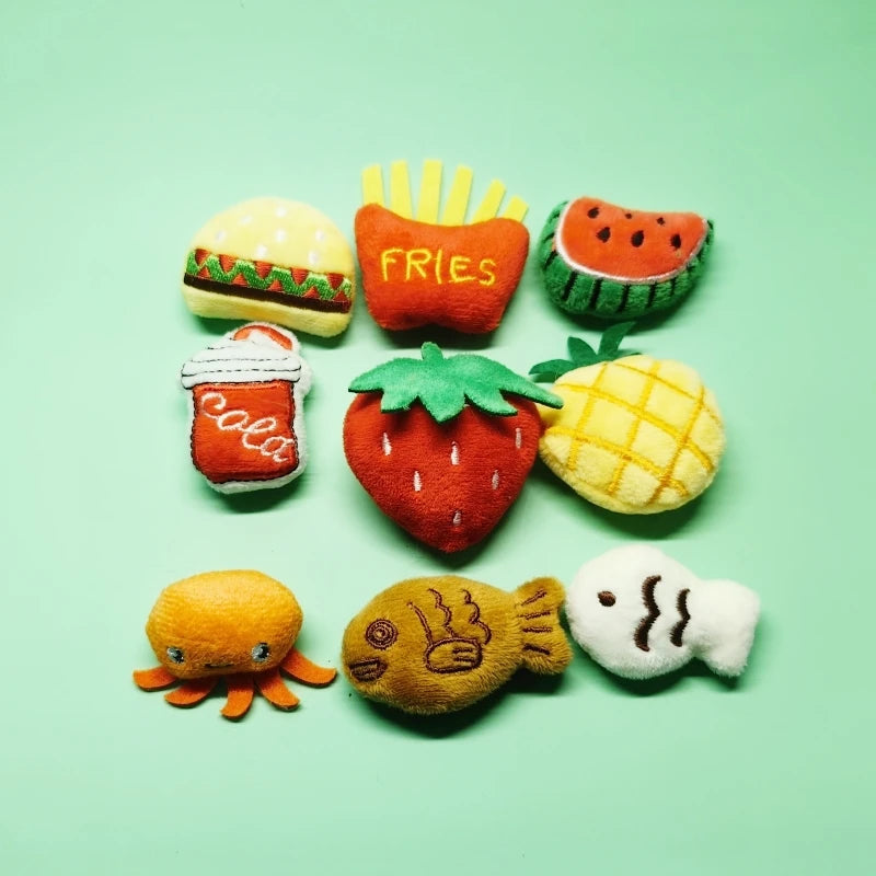 Pet Plush Toy Set Cat Toy With Catmint Kitten Plush Catnip Toy With Scent Cat Mini Catnip Toy Teeth Chewing Grinding Pet Supply