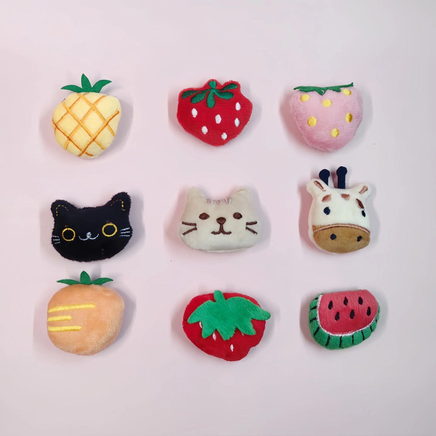 Pet Plush Toy Set Cat Toy With Catmint Kitten Plush Catnip Toy With Scent Cat Mini Catnip Toy Teeth Chewing Grinding Pet Supply