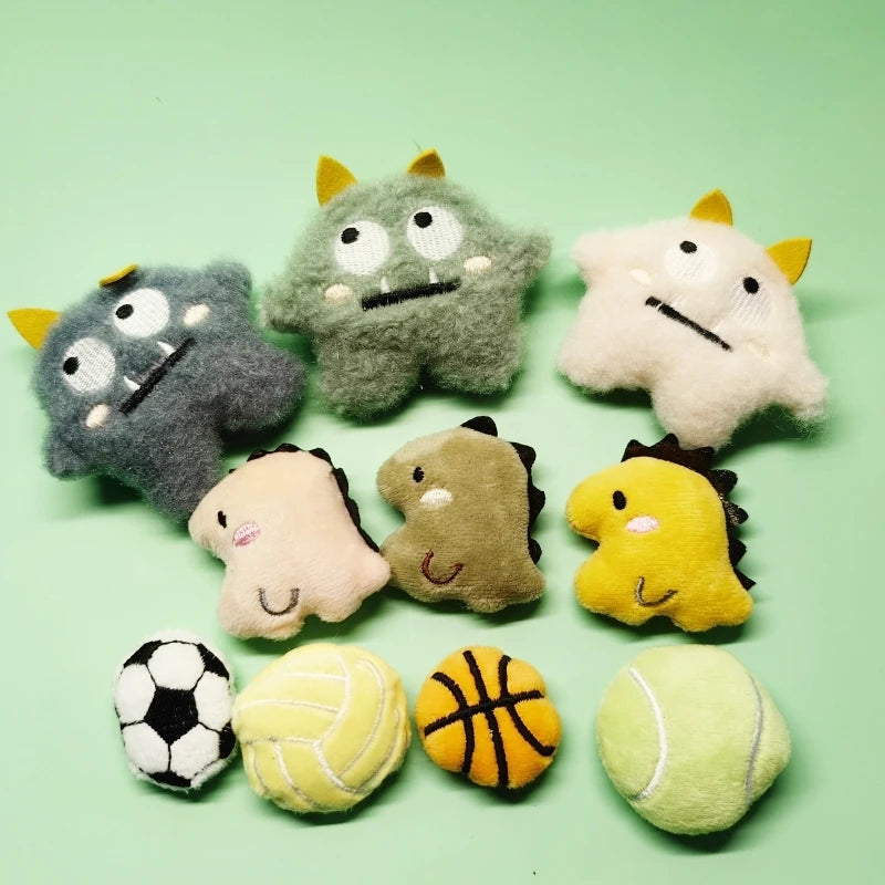 Pet Plush Toy Set Cat Toy With Catmint Kitten Plush Catnip Toy With Scent Cat Mini Catnip Toy Teeth Chewing Grinding Pet Supply