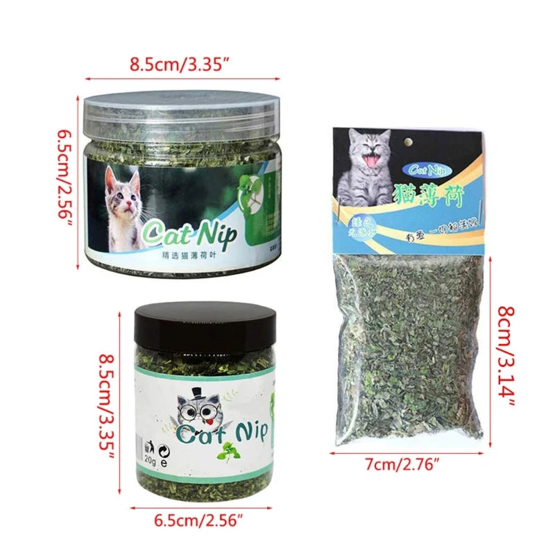 Premium Natural Catnip Leaves for Cat, Mint Treats, Pet, Kitten D, Selected for Fresh, 10g, 20g, 30g