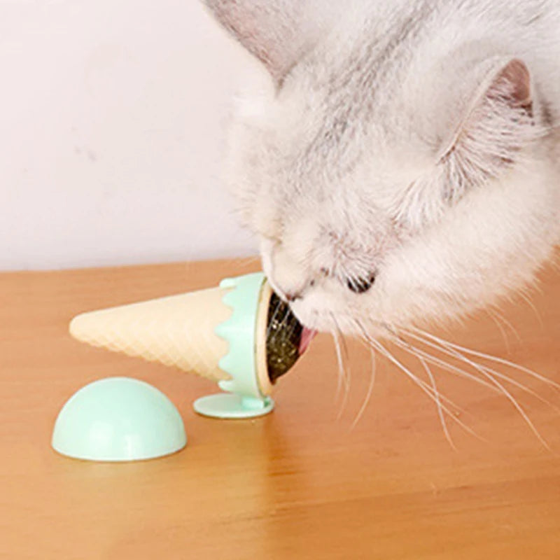 Ice Cream Cat Mint Two Color Toys Self High Grinding And Teeth Cleaning Pet Zhuanzhuan Le Sweet Cone Kitten To Relieve Bored