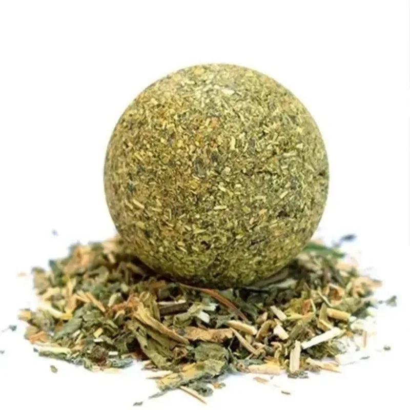 10 Pcs 15mm Healthy Natural Mint Ball Catnip Ball Playing Toy Molars Supplies Pet Snacks Cat Supplies